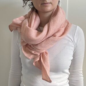 Baby Pink Scarf (unbranded)- 78” long
